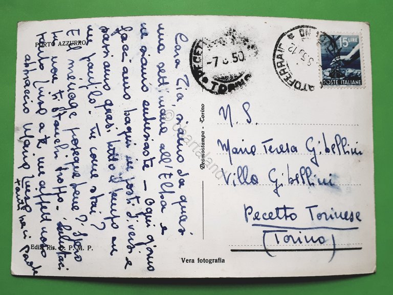 Cartolina - Elba pittoresca - 1950