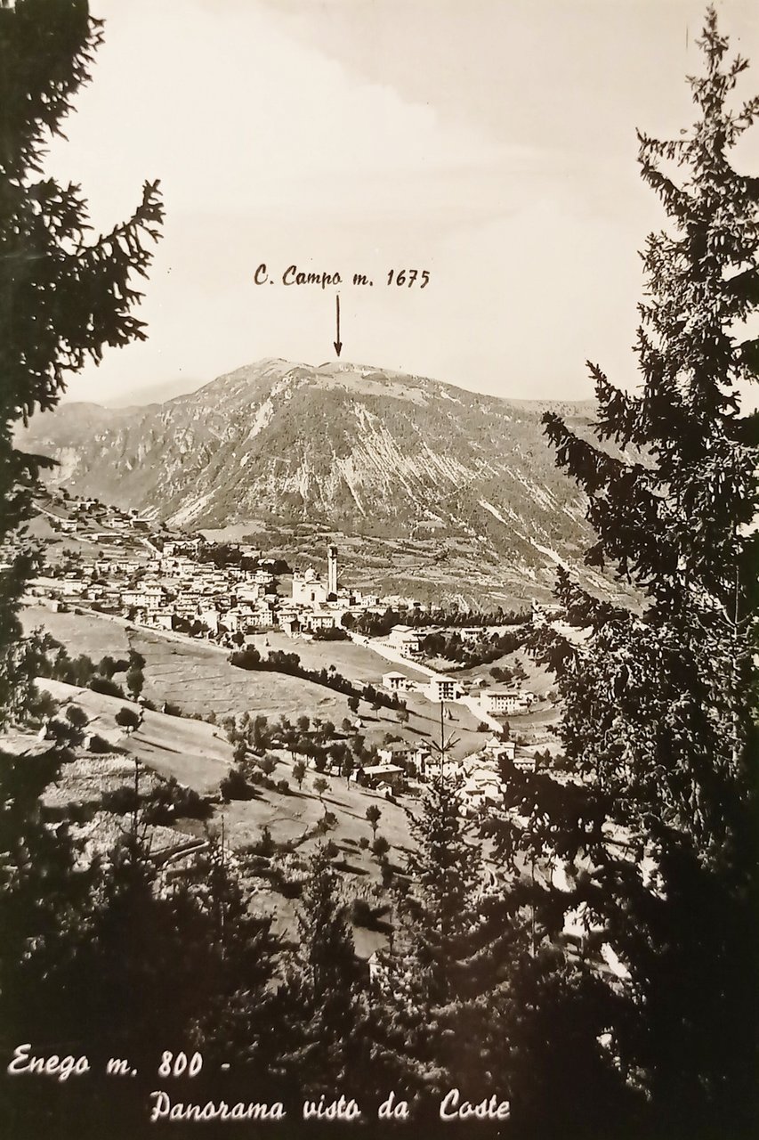 Cartolina - Enego - Panorama visto da Coste - 1950 …