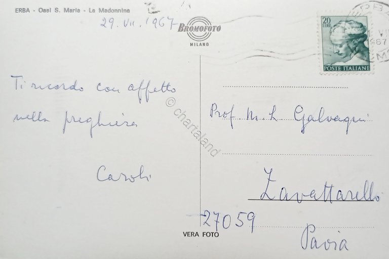 Cartolina - Erba - Oasi Santa Maria - La Madonnina …