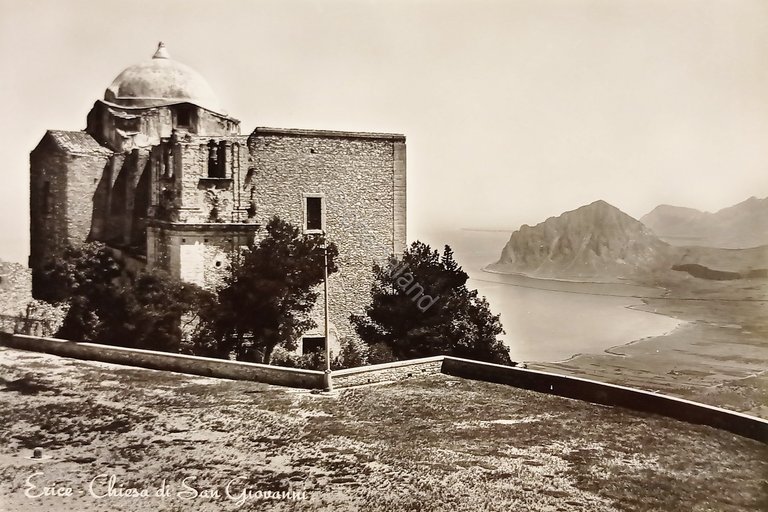 Cartolina - Erice - Chiesa di San Giovanni - 1955 …