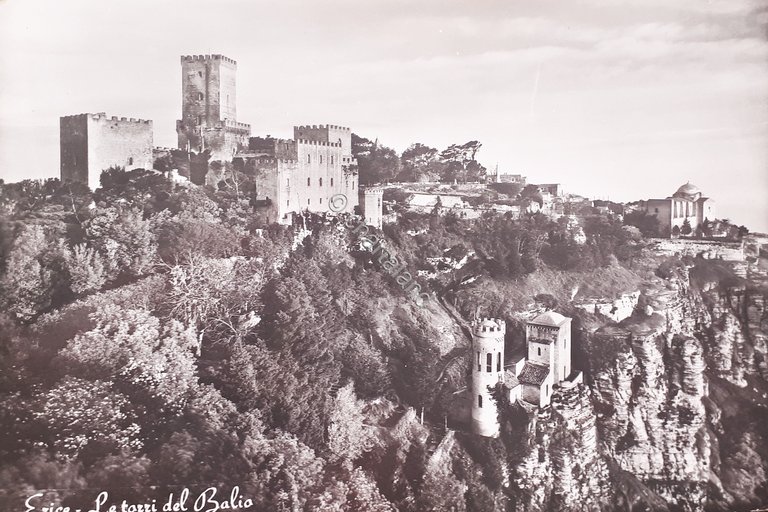 Cartolina - Erice - Le Torri del Balio - 1966