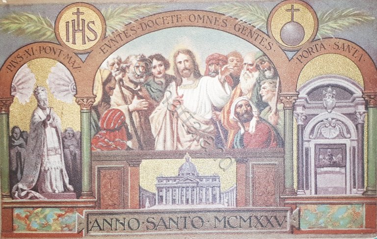 Cartolina - Euntes Docete Omnes Gentes - Anno Santo MCMXXV …