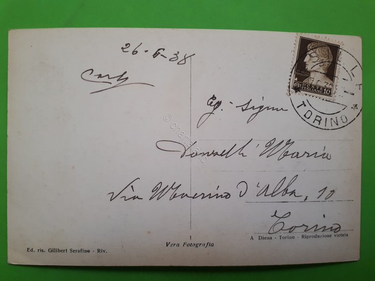 Cartolina - Exilles - Panorama - 1938