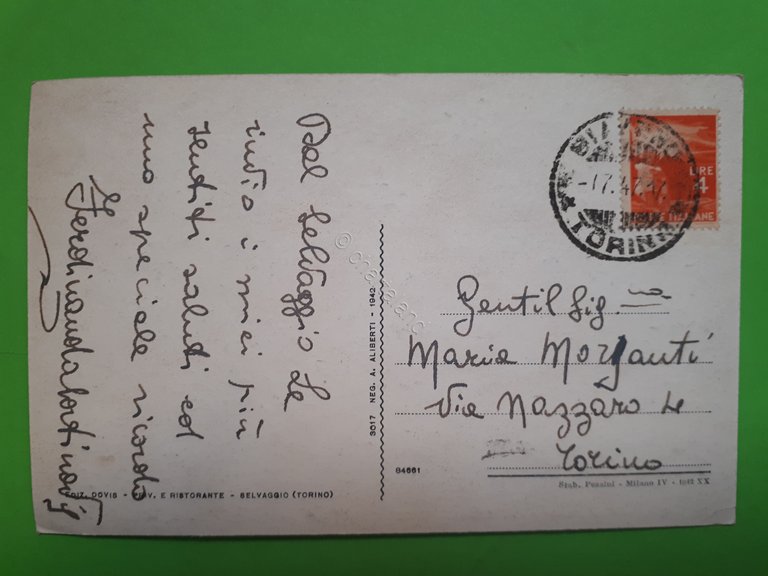 Cartolina - Facciata del nuovo Santuario del Selvaggio - 1917