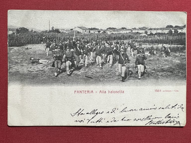 Cartolina - Fanteria - Alta Baionetta - 1905