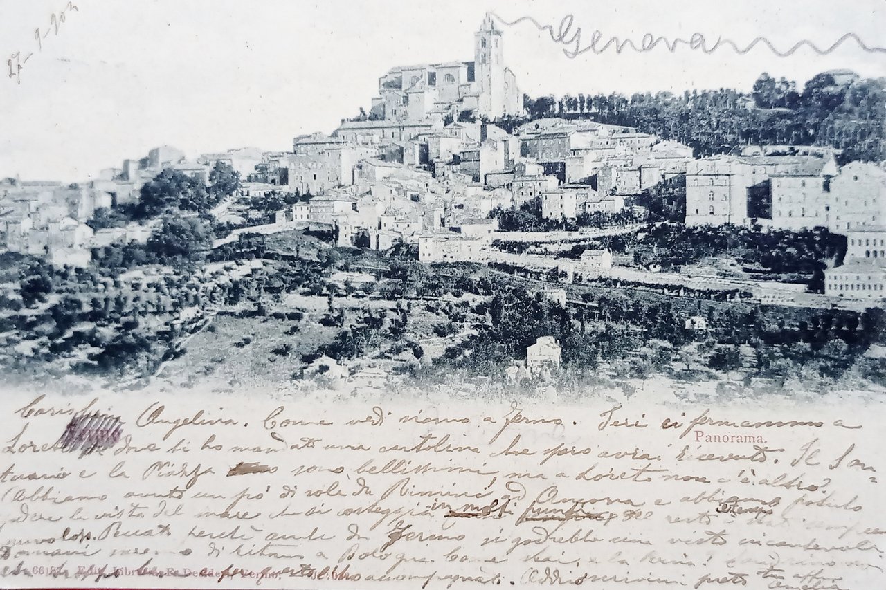 Cartolina - Fermo - Panorama - 1904