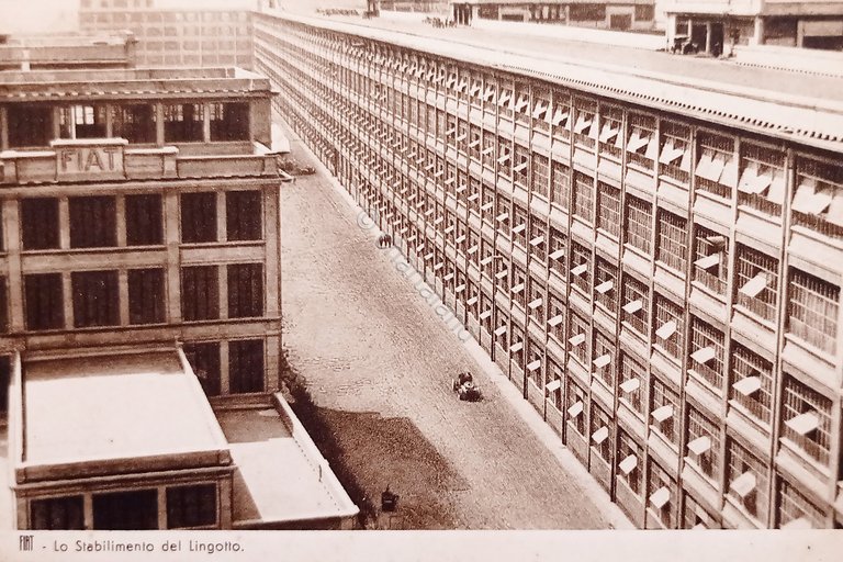 Cartolina - Fiat - Lo Stabilimento del Lingotto - 1930 …