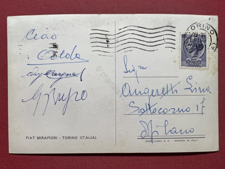 Cartolina - FIAT Mirafiori - Torino - 1961