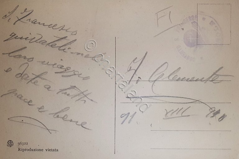 Cartolina - Fiesole - S. Francesco - Piazzale - 1910