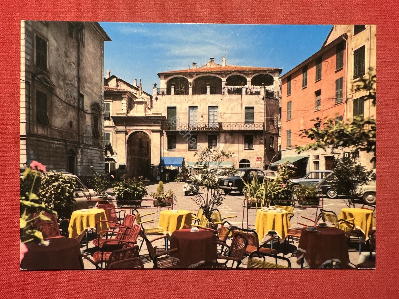 Cartolina - Finalborgo - Piazza Garibaldi - 1960 ca.