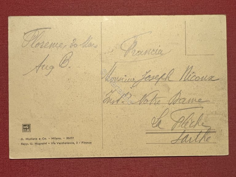 Cartolina - Firenze - Cascine - Viale della Regina - …