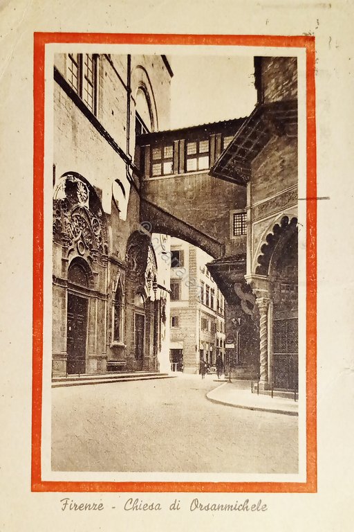 Cartolina - Firenze - Chiesa di Orsanmichele - 1949