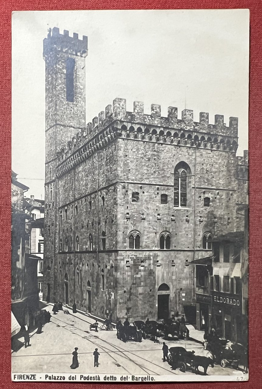 Cartolina - Firenze - Palazzo del Podestà detto del Barquillo …