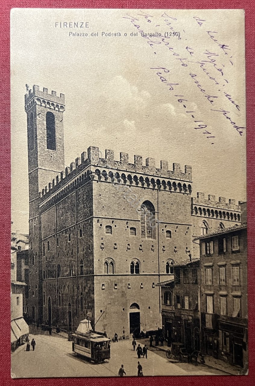 Cartolina - Firenze - Palazzo del Podestà detto del Barquillo … | Immagine principale