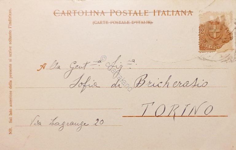 Cartolina - Firenze - Palazzo Pitti - Parte posteriore - …