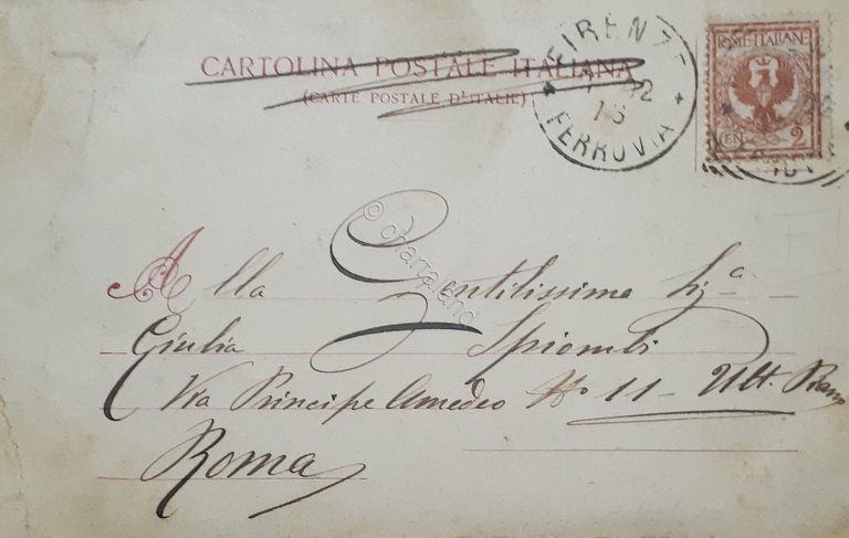 Cartolina - Firenze - Scoppio del Carro in Piazza del …