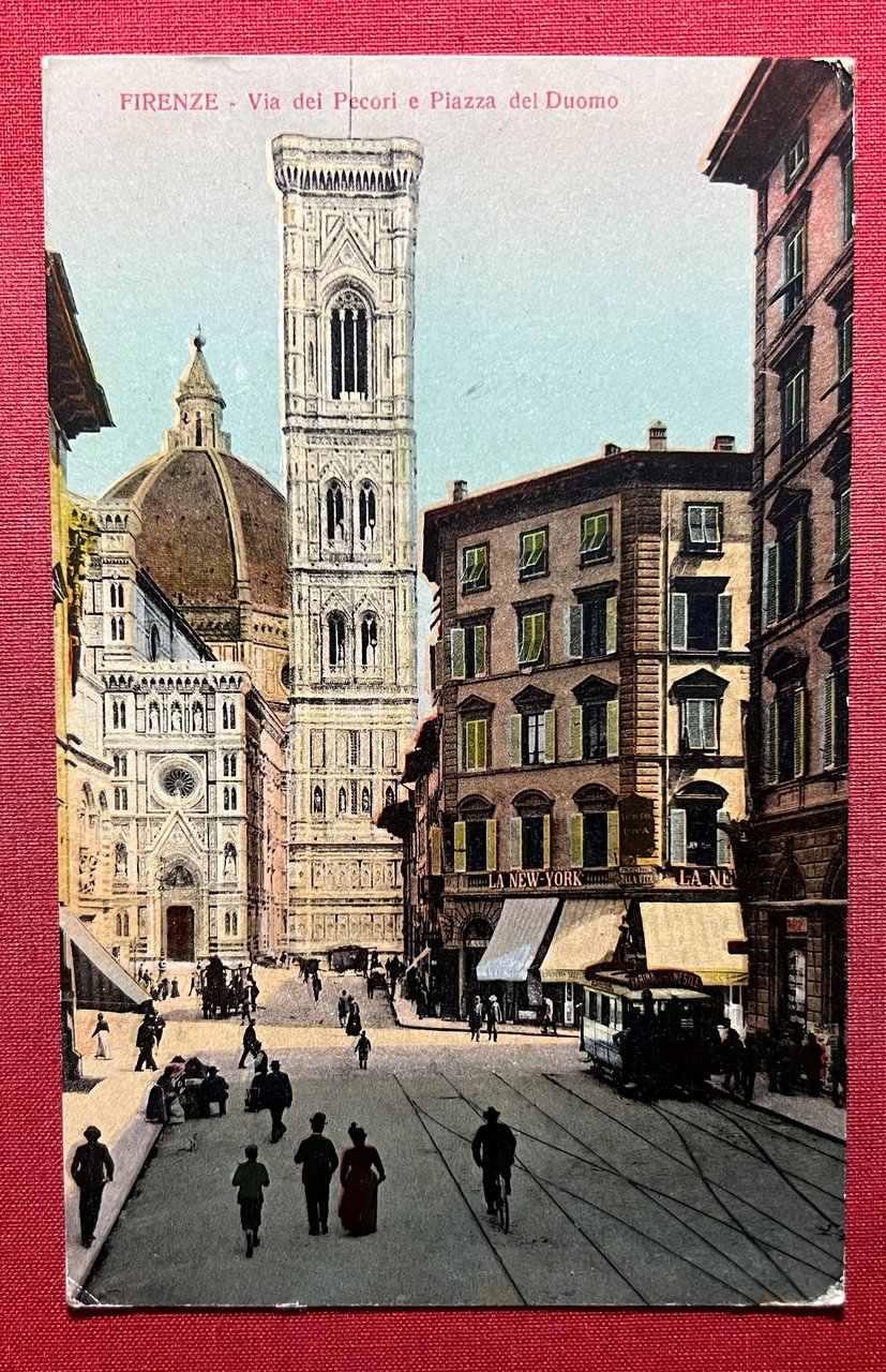Cartolina - Firenze - Via dei Pecori e Piazza del …