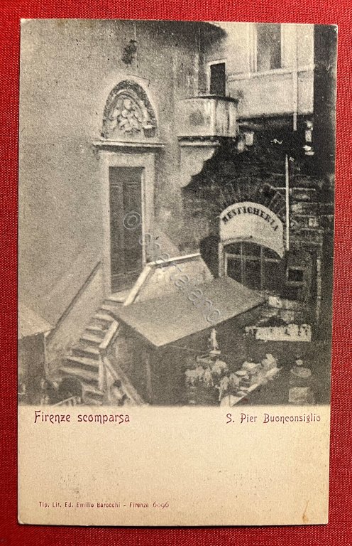 Cartolina - Firenze Scomparsa - S. Pier Buonconsiglio - 1900 …