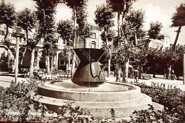 Cartolina - Fiuggi - Piazza Spada - La Fontana - …