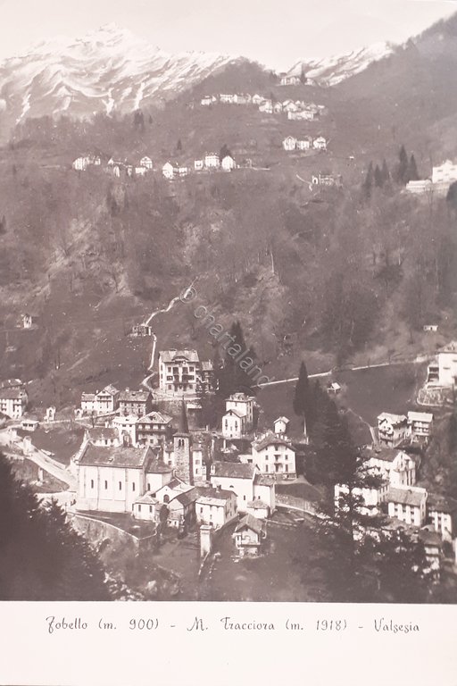Cartolina - Fobello - M. Tracciora - Valsesia - 1955