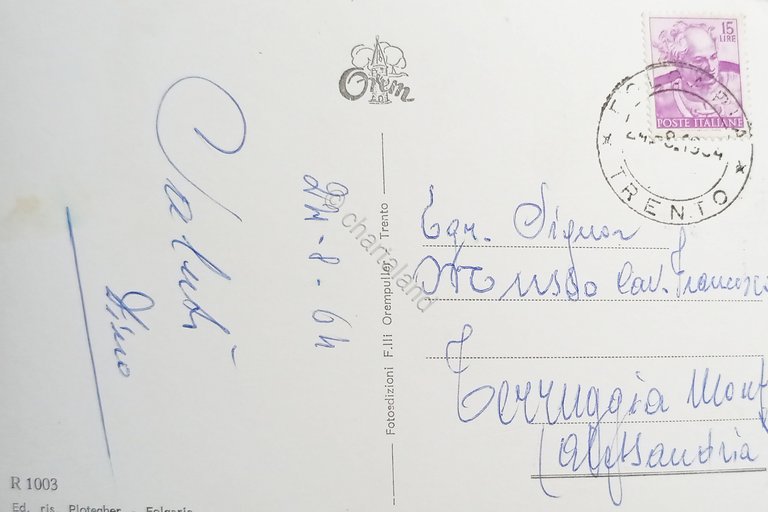 Cartolina - Folgaria ( Trento ) - Panorama - 1964