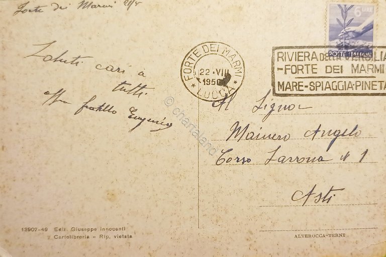 Cartolina - Forte dei Marmi ( Lucca ) - Le …