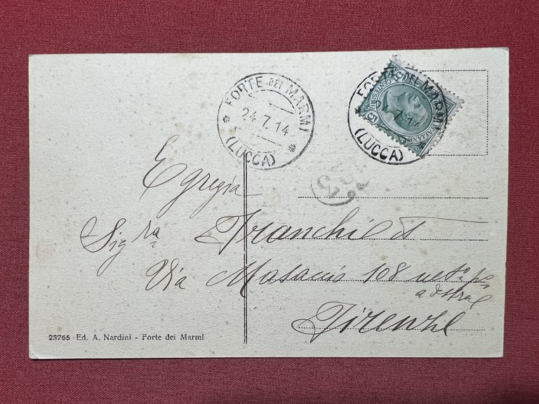 Cartolina - Forte dei Marmi ( Lucca ) - Spiaggia …