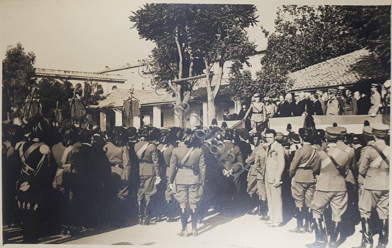 Cartolina - Fotografia - Il discorso del Generale Giardino - …