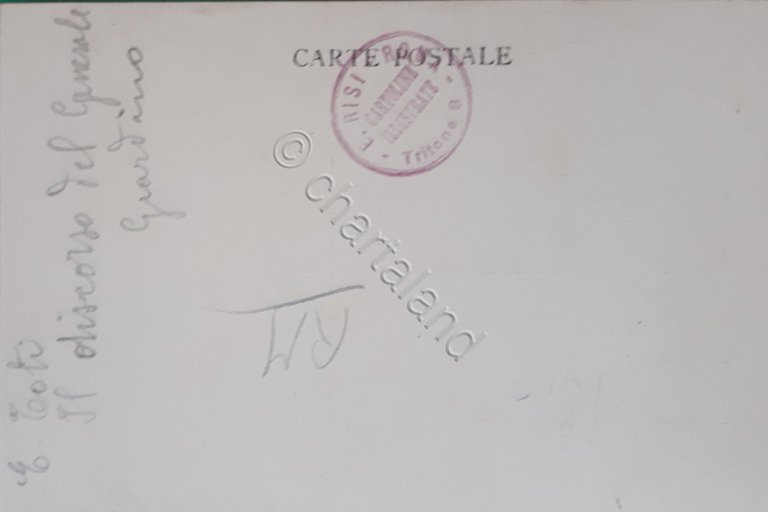 Cartolina - Fotografia - Il discorso del Generale Giardino - …