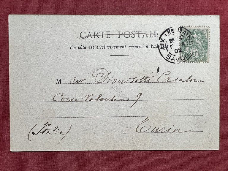 Cartolina - Francia - Aix-les-Bains - Chateau du Rocher du …