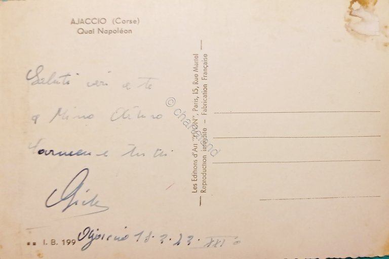 Cartolina - Francia - Ajaccio ( Corse ) - Quai …