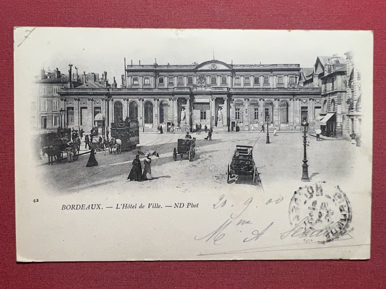 Cartolina - Francia - Bordeaux - L'Hotel de Ville - …