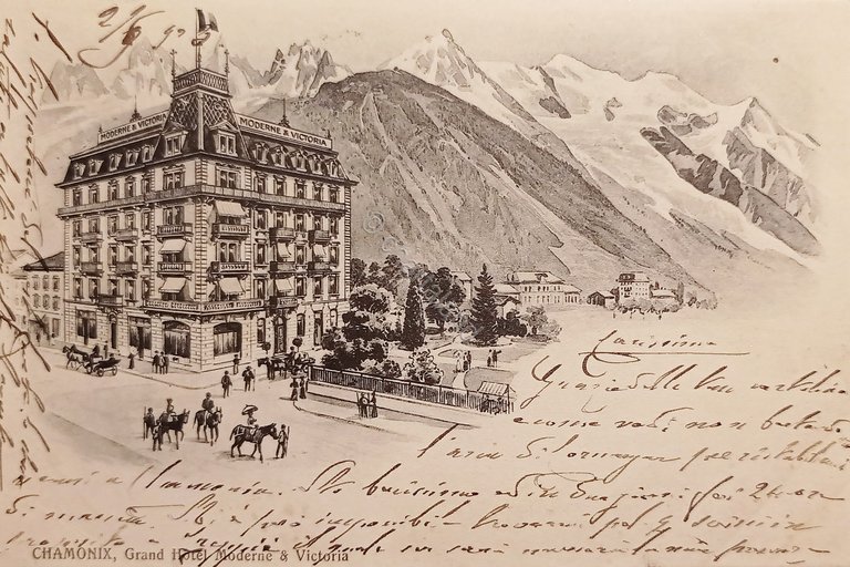 Cartolina - Francia - Chamonix - Grand Hotel Moderne & …