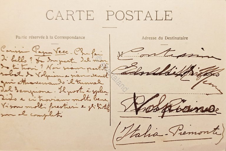 Cartolina - Francia - Chamonix et le Mont-Blanc - 1906