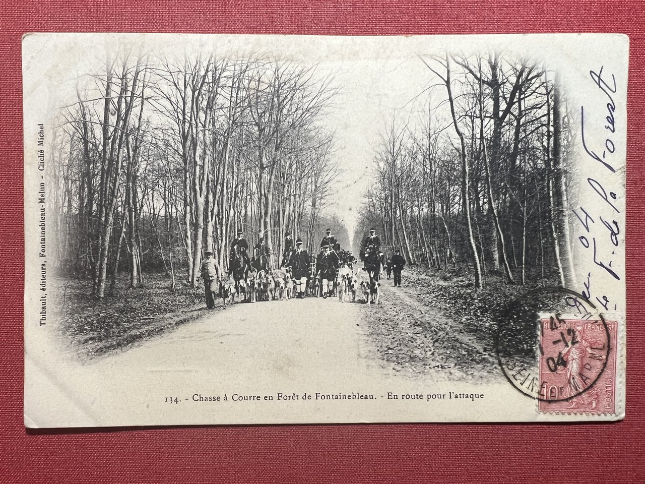 Cartolina - Francia - Chasse à Courre en Foret de …