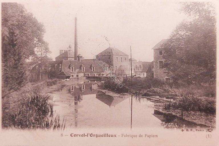 Cartolina - Francia - Corvol l'Orgueilleux - Fabrique de Papiers …