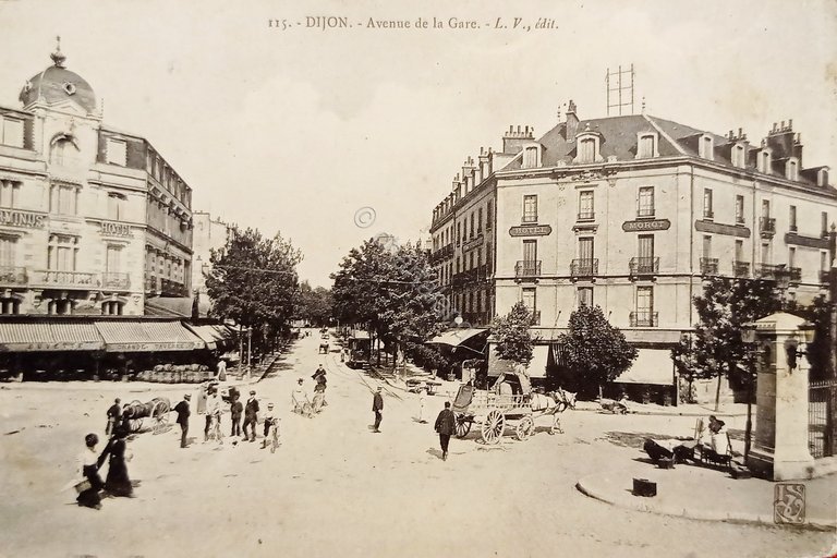 Cartolina - Francia - Dijon - Avenue de la Gare …