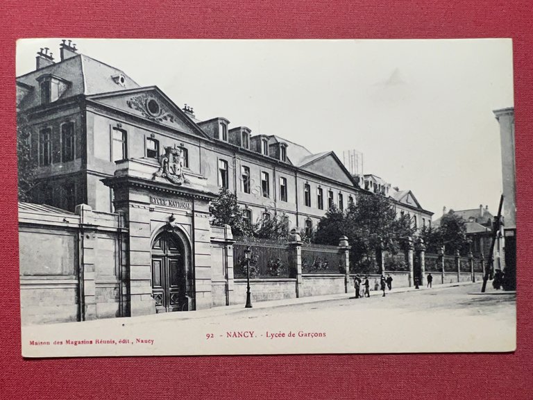 Cartolina - Francia - Nancy - Lycee de Garcons - …