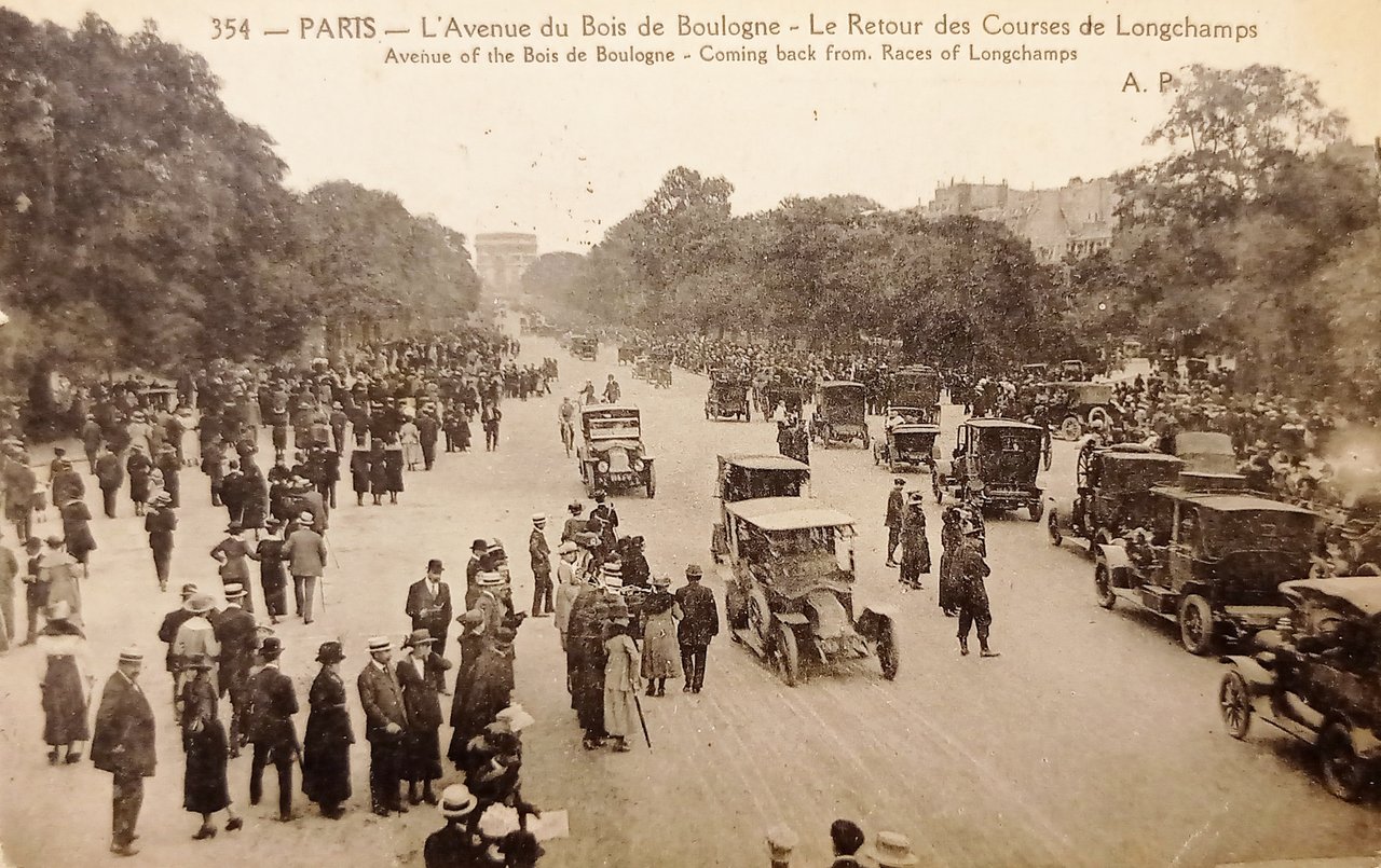 Cartolina - Francia - Parigi - L'Avenue du Bois de …