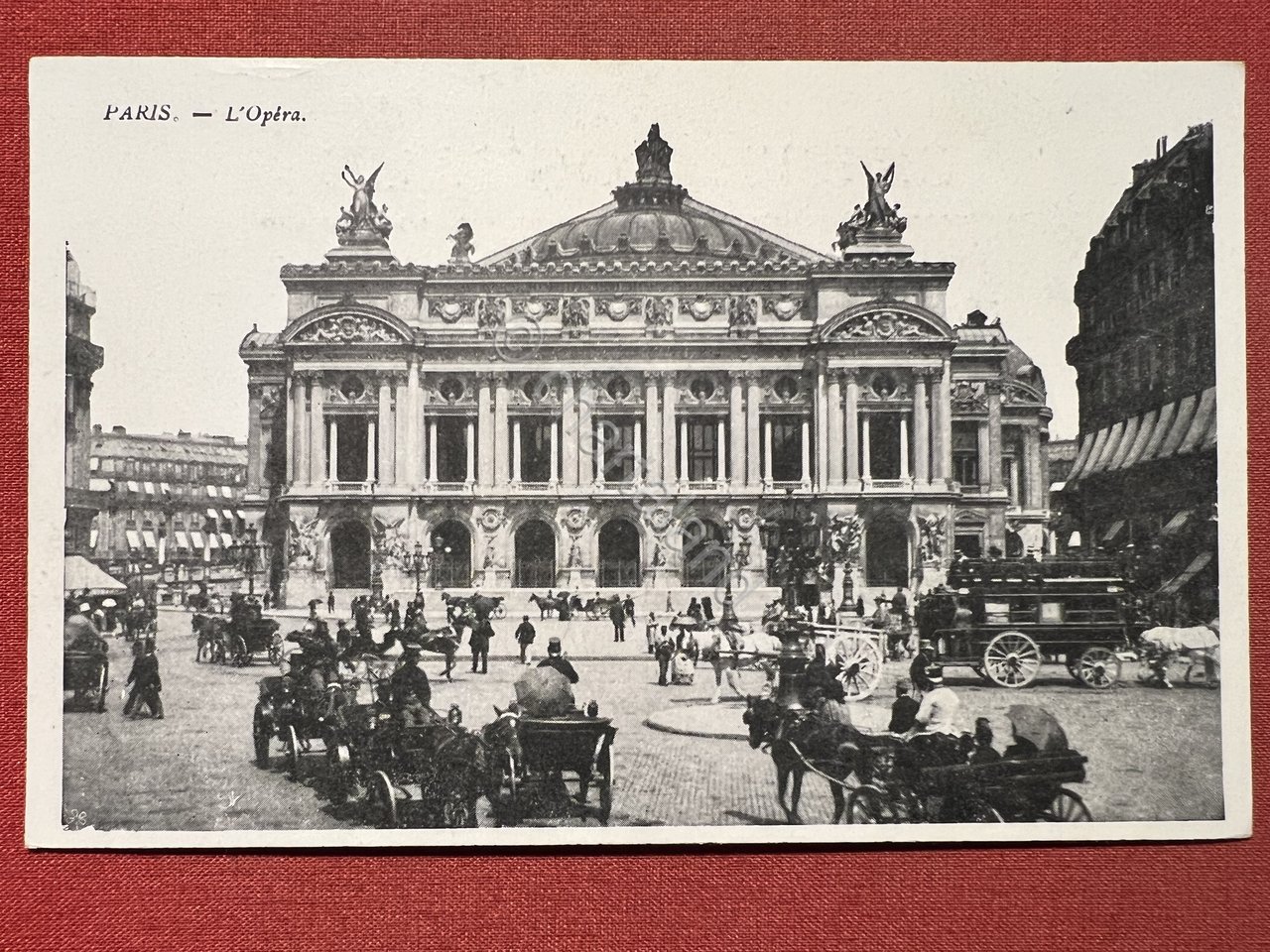 Cartolina - Francia - Paris - L'Opéra - 1900 ca.