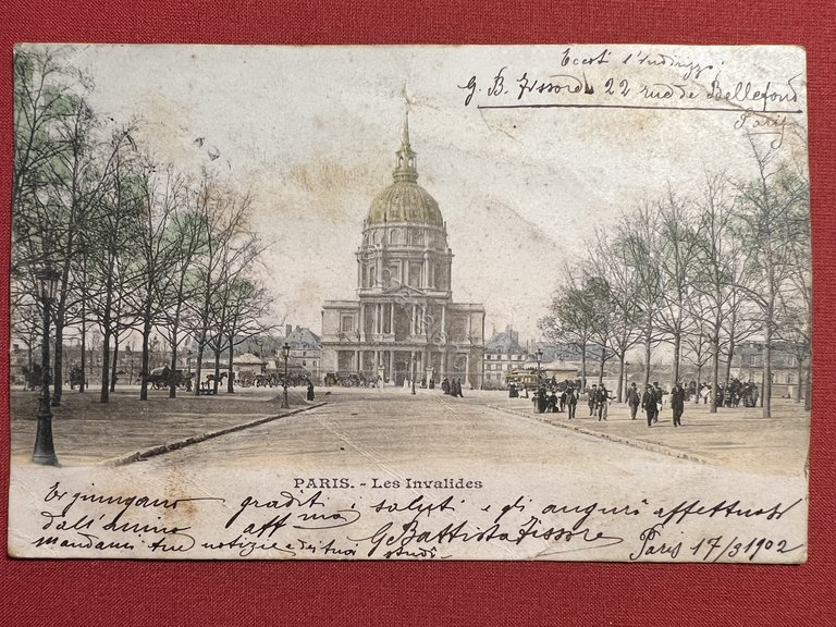 Cartolina - Francia - Paris - Les Invalides - 1902
