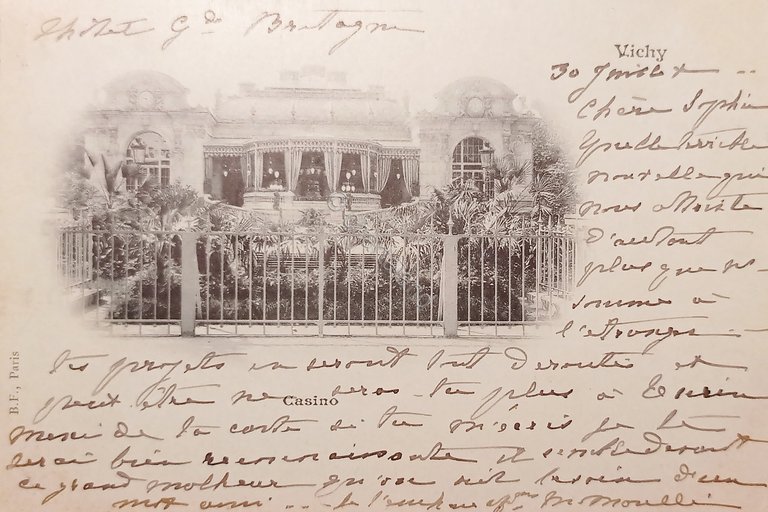 Cartolina - Francia - Vichy - Casino - 1900