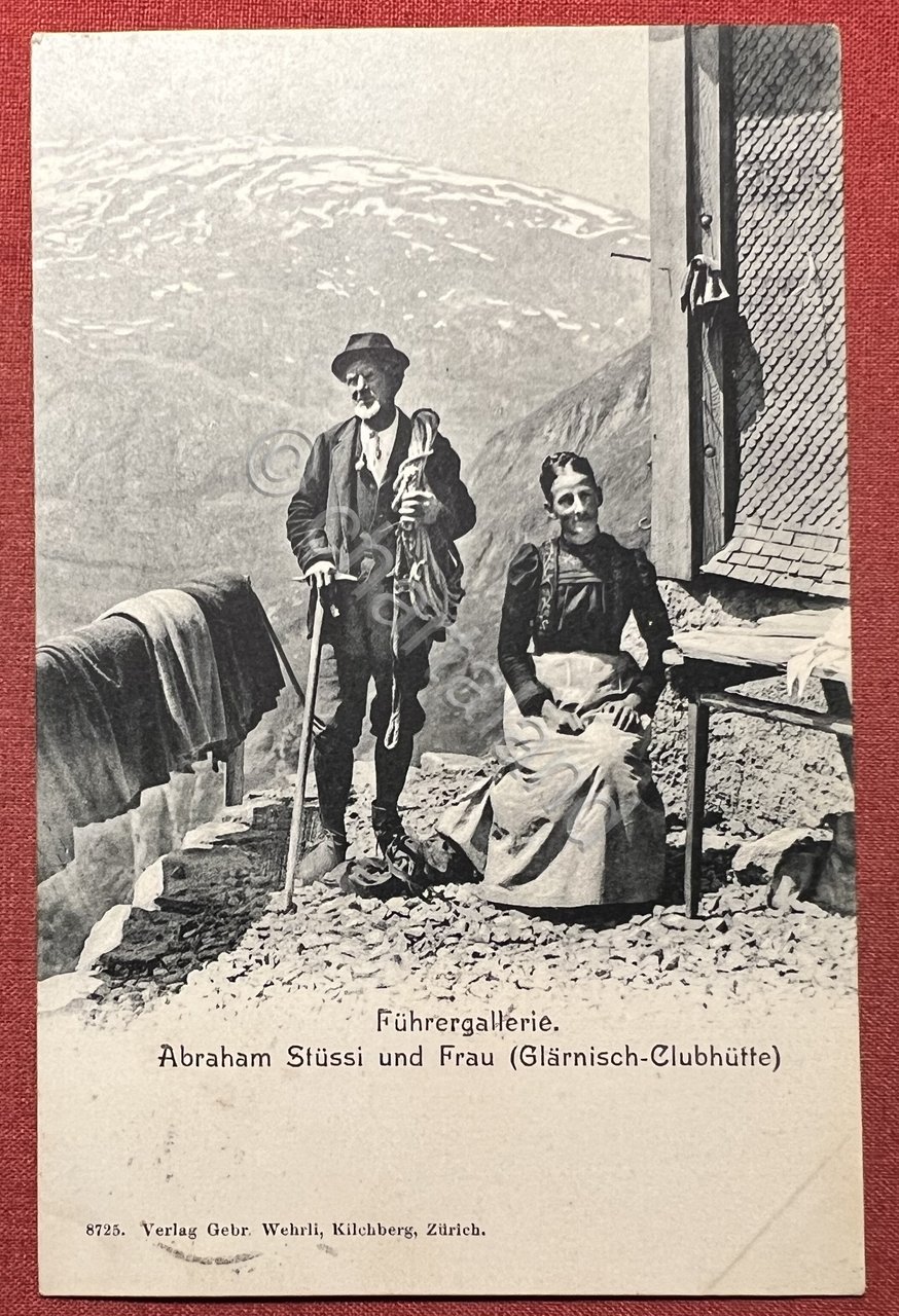 Cartolina - Führermuseum - Abraham Stussi und Frau (Glärnisch-Clubhütte) - … | Immagine principale