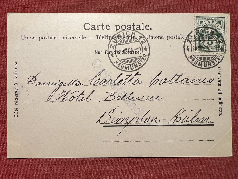 Cartolina - Führermuseum - Abraham Stussi und Frau (Glärnisch-Clubhütte) - … | Immagine Gallery 2