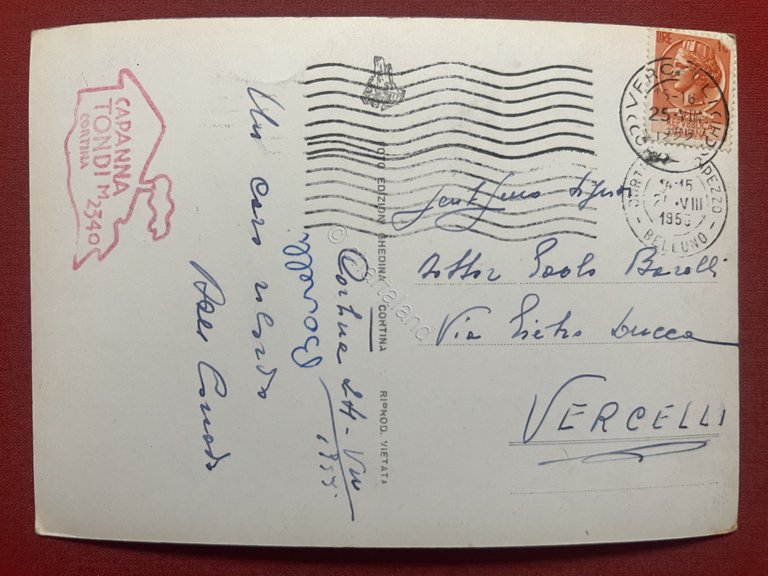 Cartolina - Funivia Cortina - Faloria - Le Tofane - …