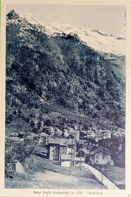 Cartolina - Gaby ( Valle Gressoney ) - Panorama - …