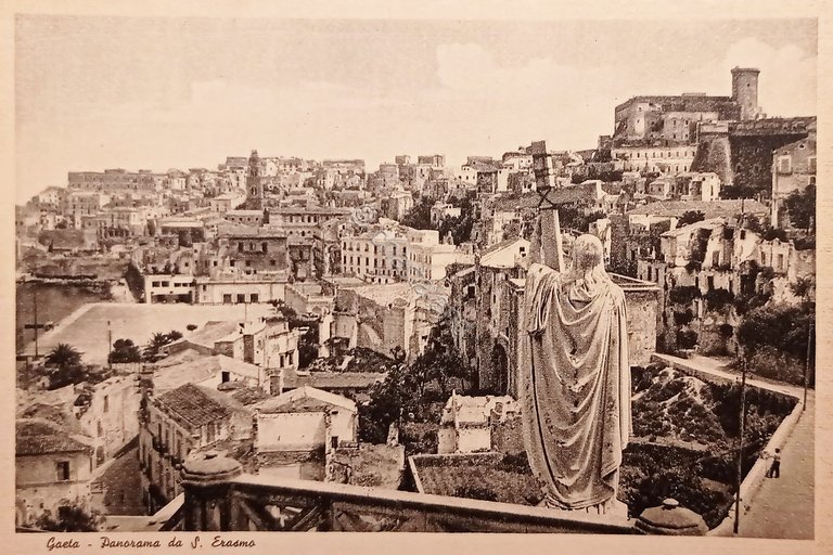 Cartolina - Gaeta - Panorama da S. Erasmo - 1930 …