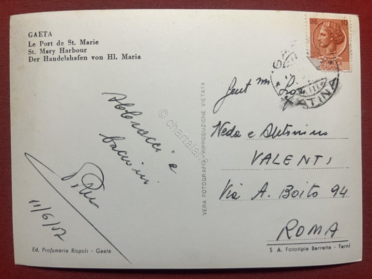 Cartolina - Gaeta ( Latina ) - Il Porto Mercantile …