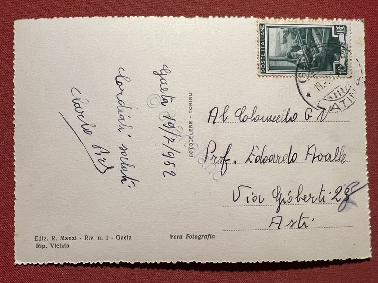 Cartolina - Gaeta ( Latina ) - La tragica mole …