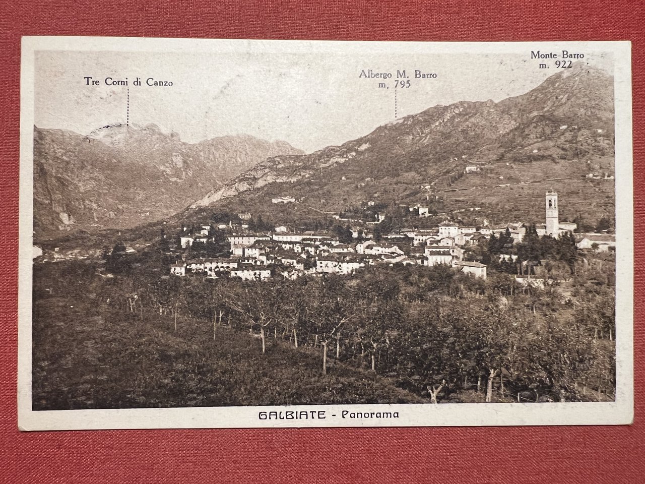 Cartolina - Galbiate ( Lecco ) - Panorama - 1933 | Immagine principale